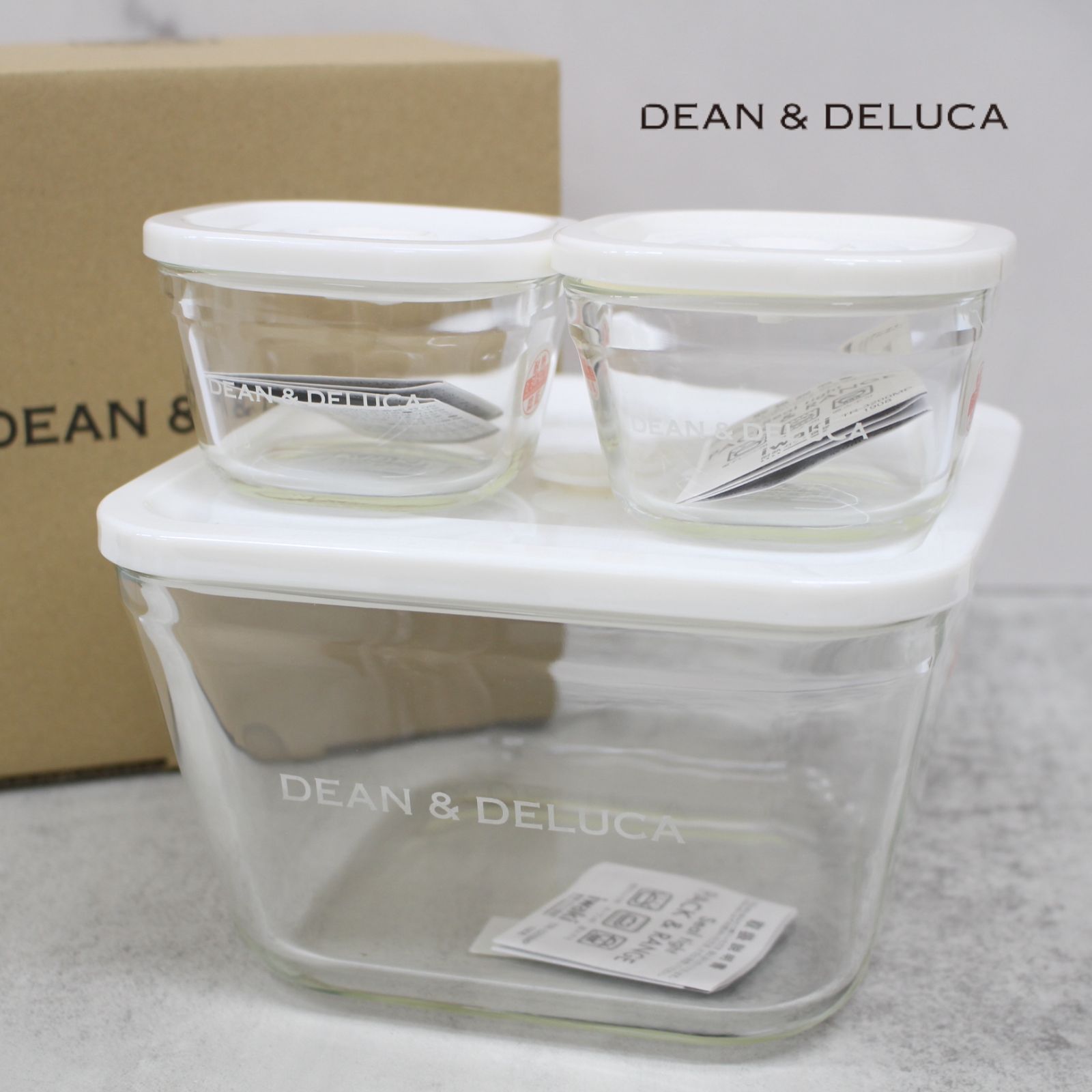 S599)【未使用/3点セット】DEAN&DELUCA/ディーンデルーカ ガラス