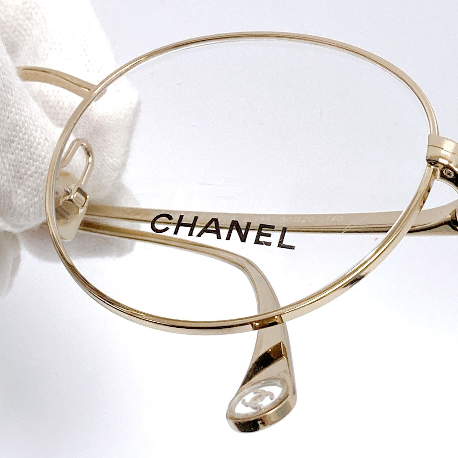 CHANEL シャネル ココマーク メガネフレーム 2209 c.395 50□20 140 メタル シャンパンゴールド 眼鏡 024