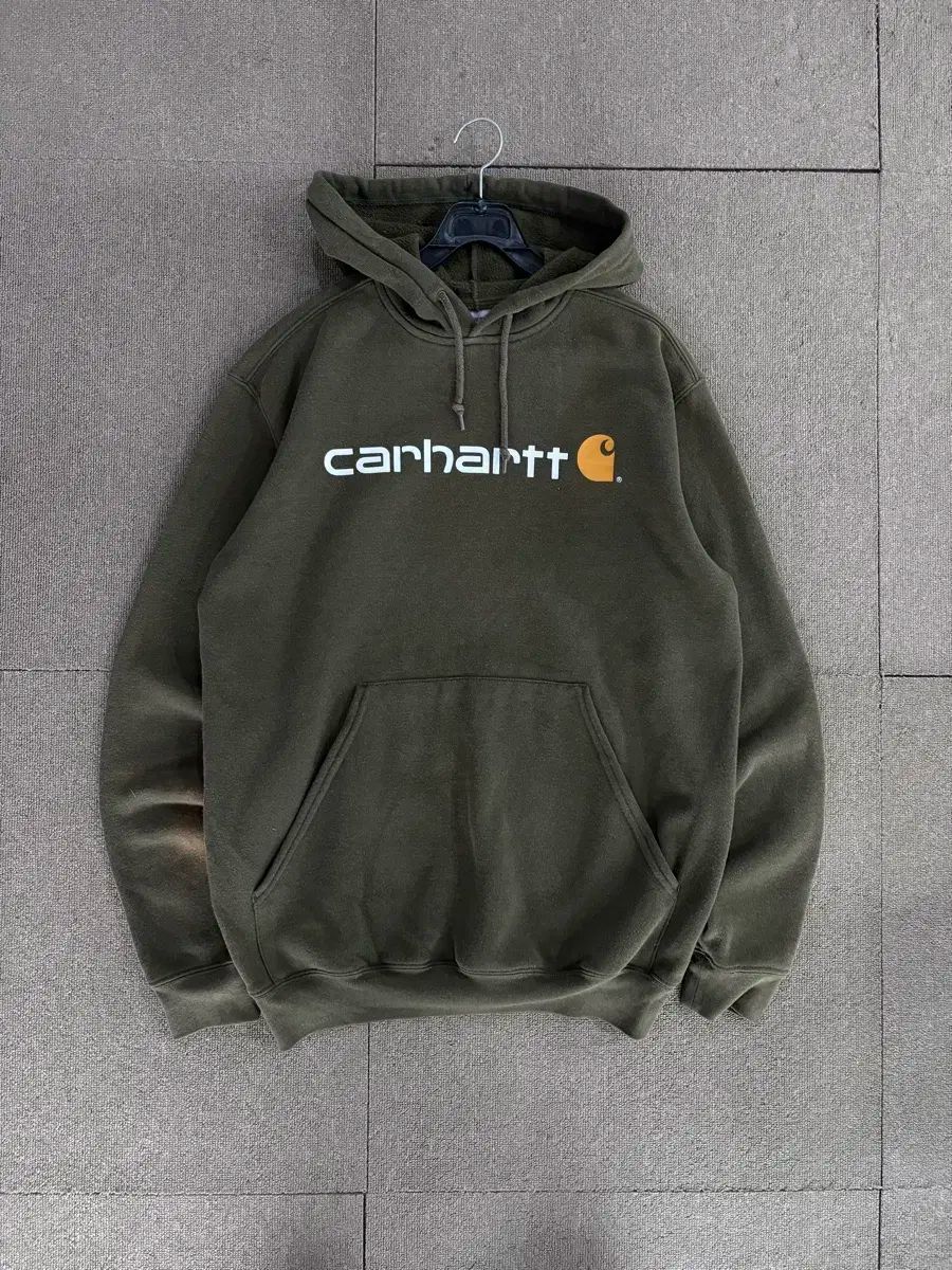 Carhartt(カーハート) ロゴ フード付きTシャツ カーキ S （ M