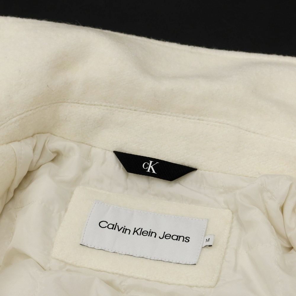 【中古】カルバンクラインジーンズ Calvin klein Jeans 2022年秋冬 ポリエステルウール 中綿ブルゾン アイボリー【サイズM】【メンズ】-8