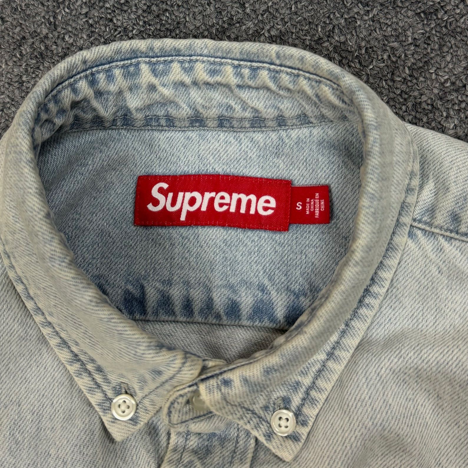 Supreme Small Box Denim Shirt ライトインディゴ