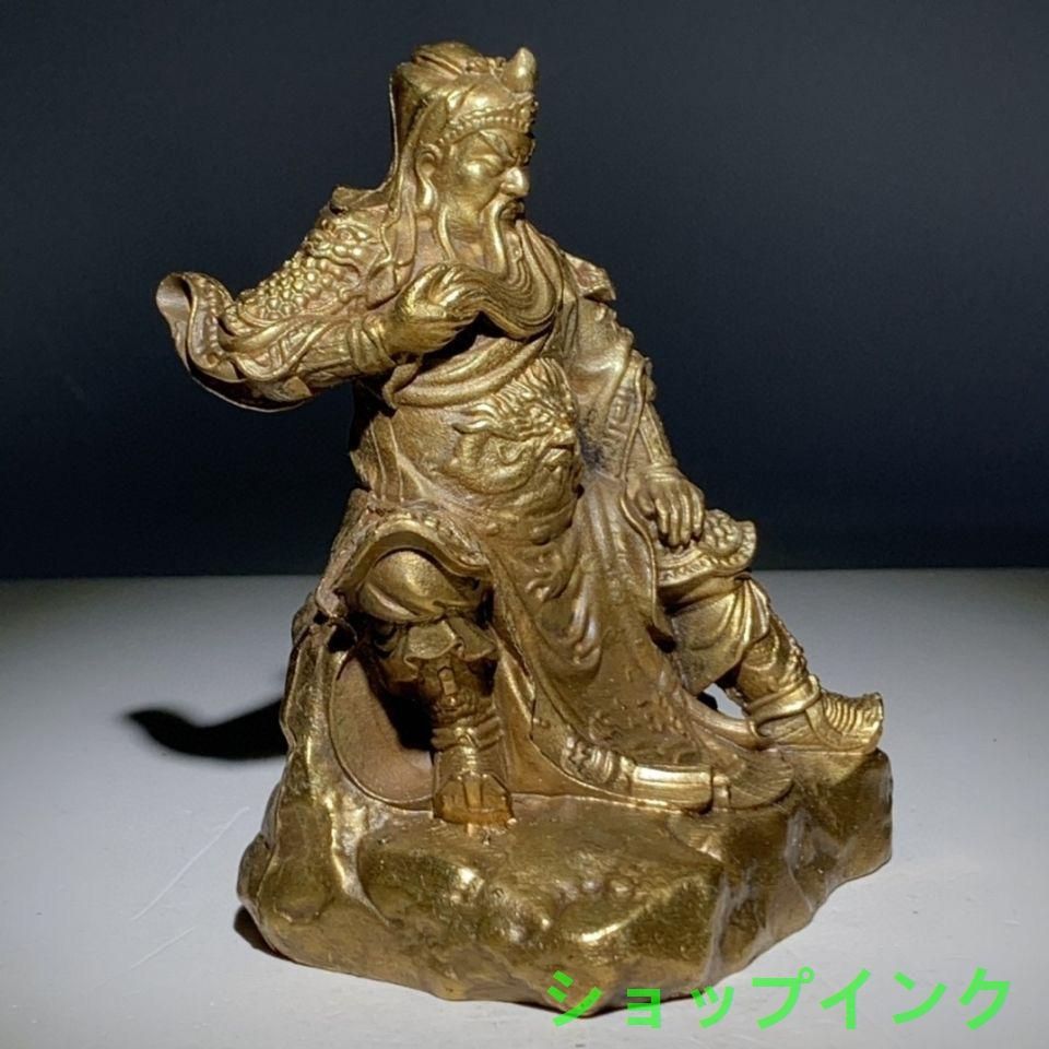 関二爺 武財神 銅像 工芸品美術品 置物 - メルカリ