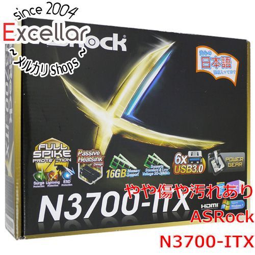 [bn:2] ASRock製 Mini ITXマザーボード　N3700-ITX 元箱あり
