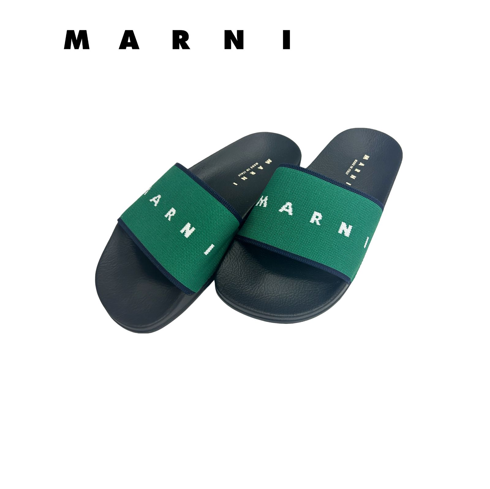 極美品】Marni シャワーサンダル スライド ロゴ-