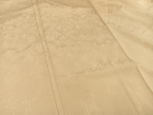 平和屋着物□無地絵羽訪問着 樹林地紋 色無地 飴色 正絹 逸品