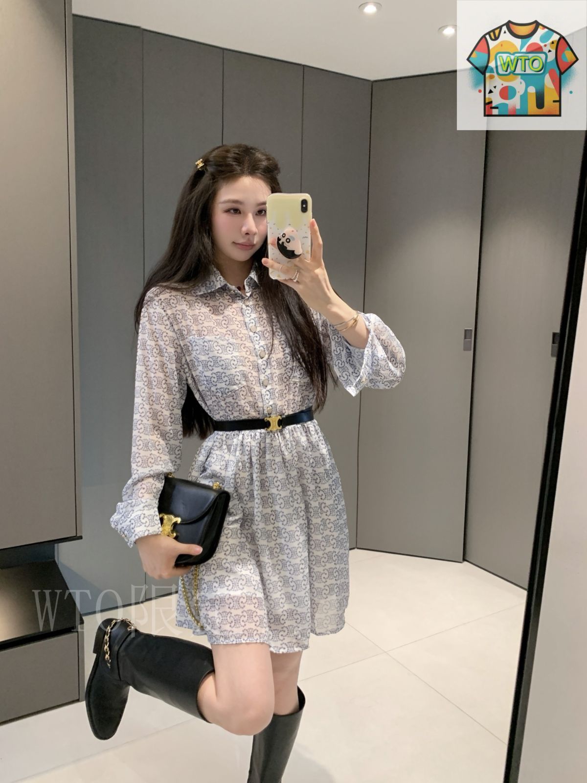 【CELINE】25SS ワンピース シャツドレス シルク/関税送料込み 今日特価】Celine セリーヌ シルクワンピース-3 - メルカリ