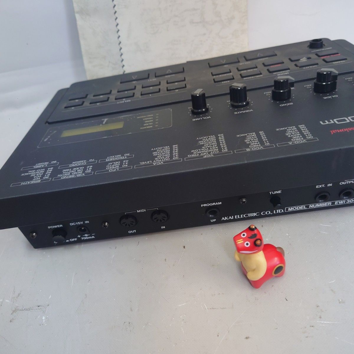 動作品】AKAI EWI3000m サウンドモジュール 専用音源 ラック
