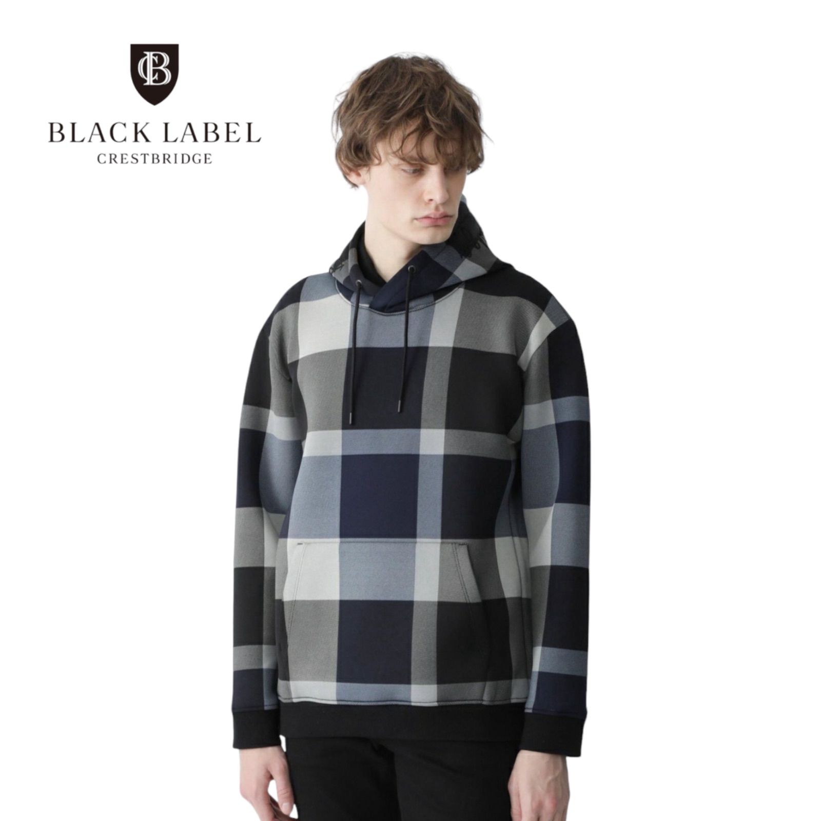 週末限定セール】美品 BLACK LABEL CRESTBRIDGE ロゴフードCBチェック 