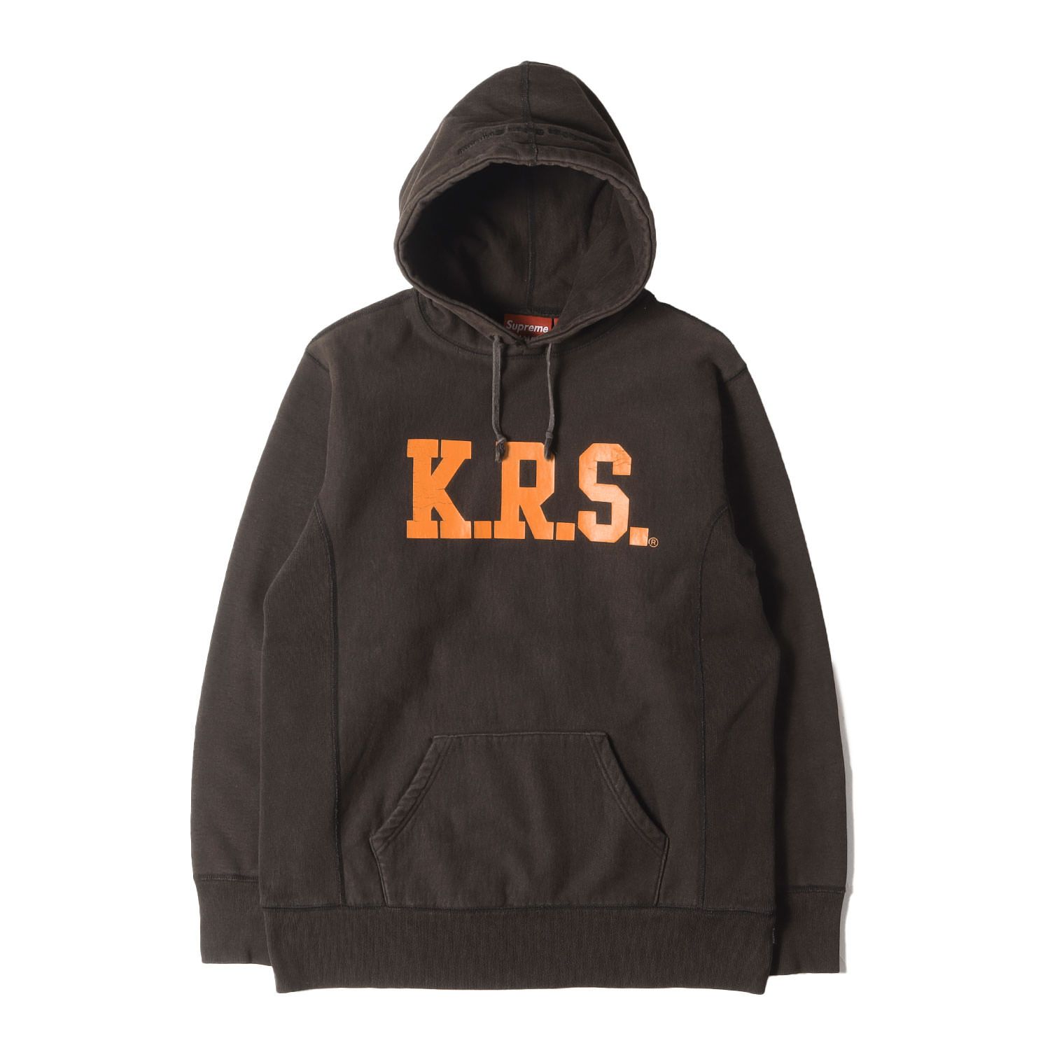 Supreme シュプリーム パーカー サイズ:M 00s K.R.S. ロゴ リバースウィーブ スウェットパーカー ブラウン トップス フーディー【メンズ】