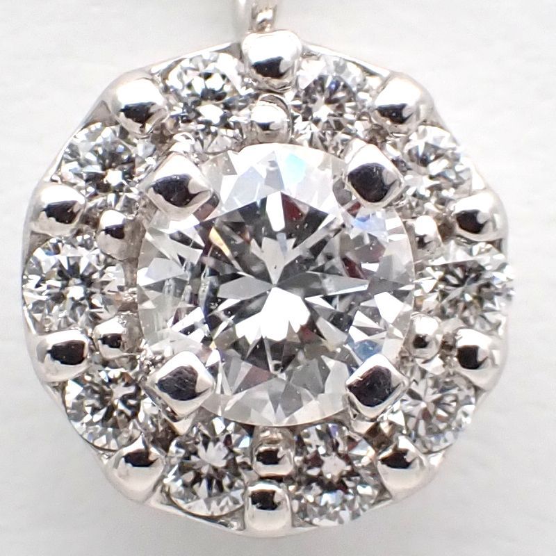 Pt900 プラチナ ダイヤモンド 0.232ct・0.12ct ペンダント付ネックレス 中古 美品 レディース ダイヤ 4月誕生石 質屋 - メルカリ