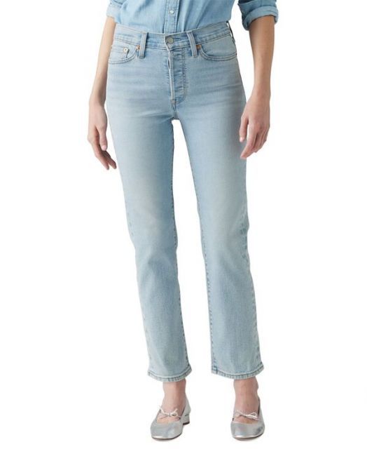【送料無料】 リーバイス レディース デニムパンツ ジーンズ ボトムス Women's Wedgie Straight-Leg High Rise Cropped Jeans The Bells