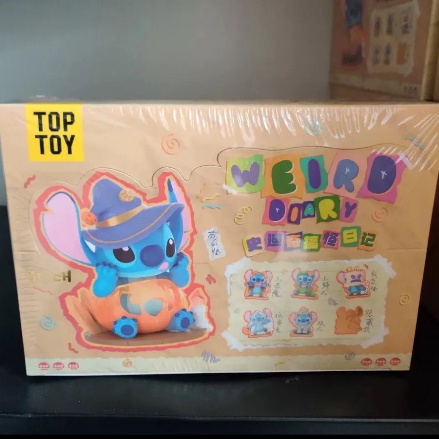 6点 ｜ Disney x TOPTOY Stitch スティッチ 史迪奇搞怪日记1.0系列” スティッチの怪日記1.0シリーズ” 中国 モデル blue 6点