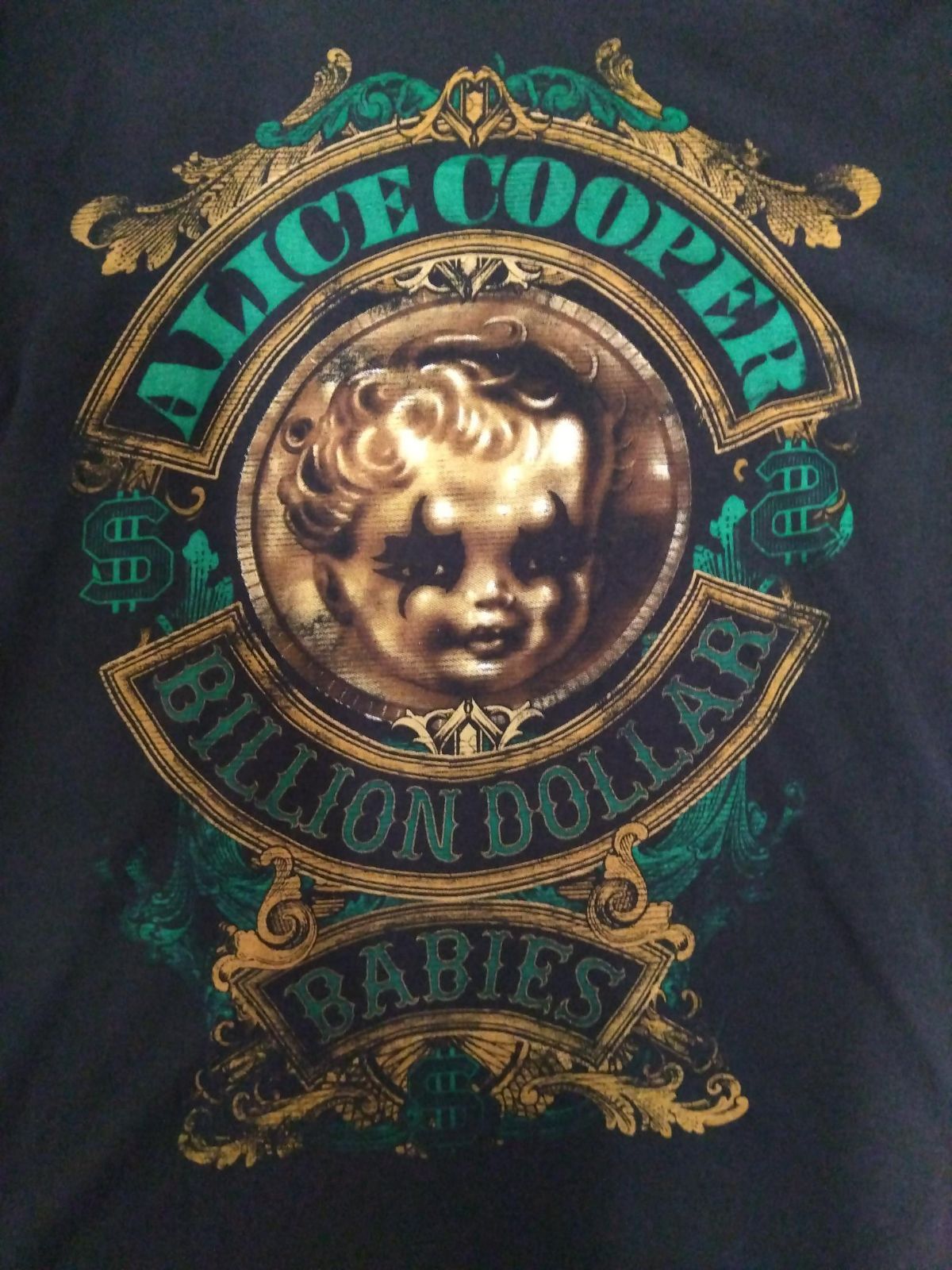 Alice Cooper / アリス・クーパー 『BILLION DOLLAR BABIES』 正規品ロックTシャツ（新品） Lサイズ