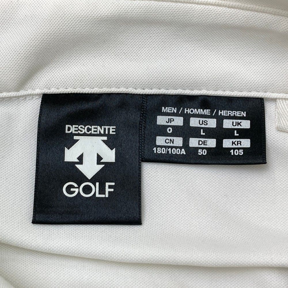 サイズ：O DESCENTE GOLF デサントゴルフ 長袖ポロシャツ ブラック系 [240101257385]# ゴルフウェア メンズ ストスト -  メルカリ