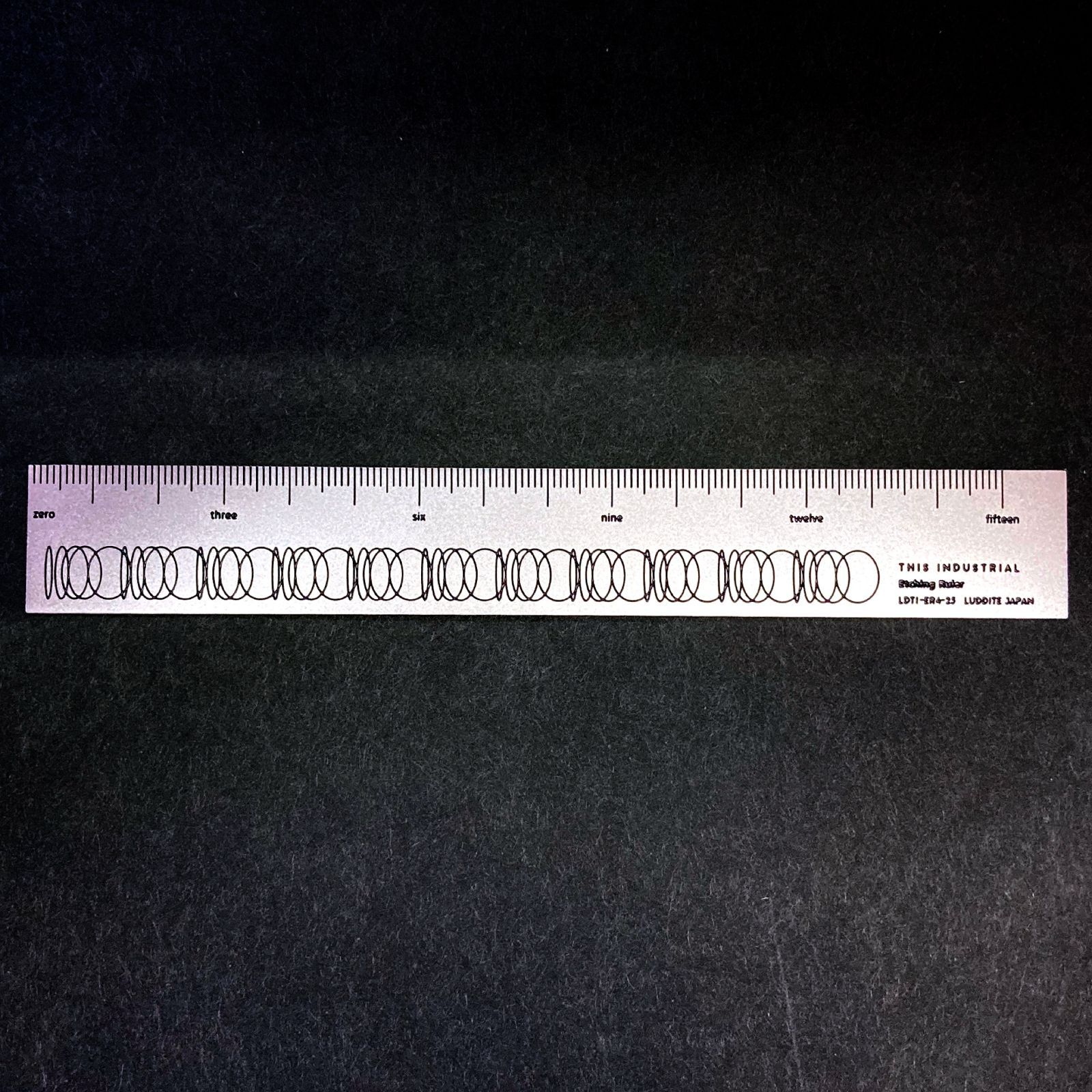ラダイト エッチングルーラー（柄：オーバル） Luddite 