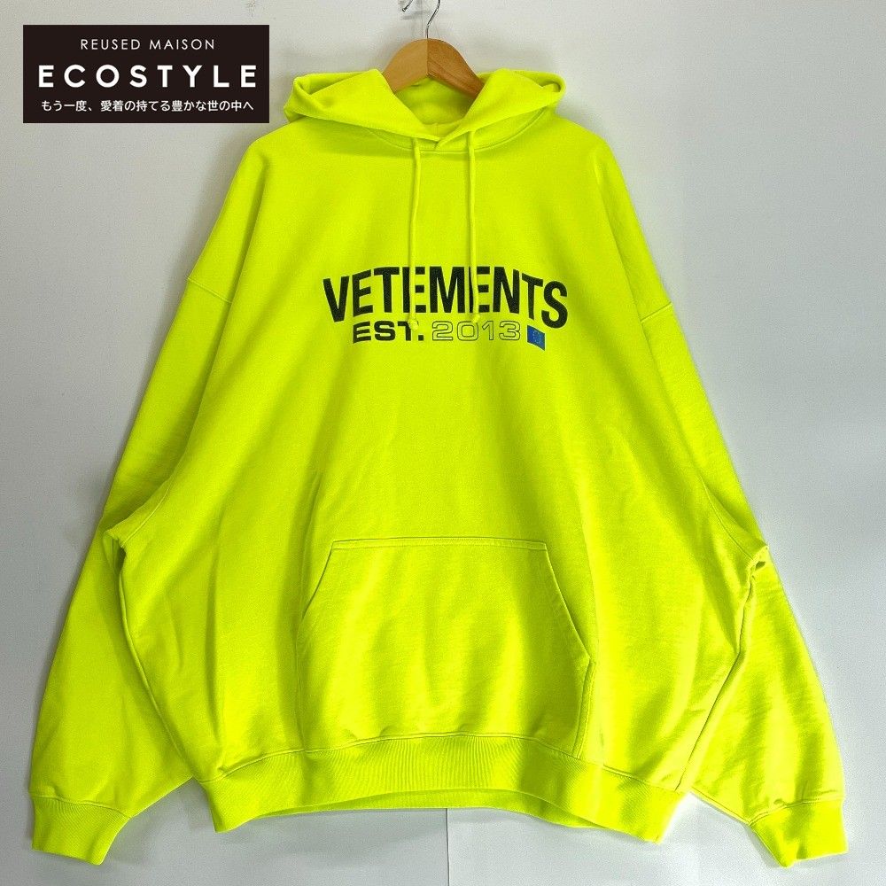 Vetements ヴェトモン 【美品/23年製】UE54HD100Y FLAG LOGO HOODIE ...