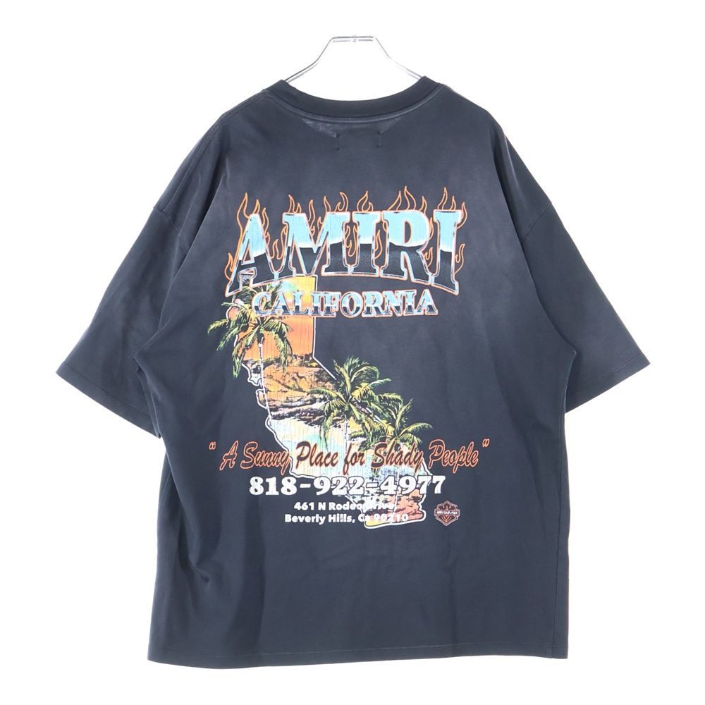 AMIRI アミリ Sunny Place TEE バックロゴプリント オーバーサイズ半袖シャツ