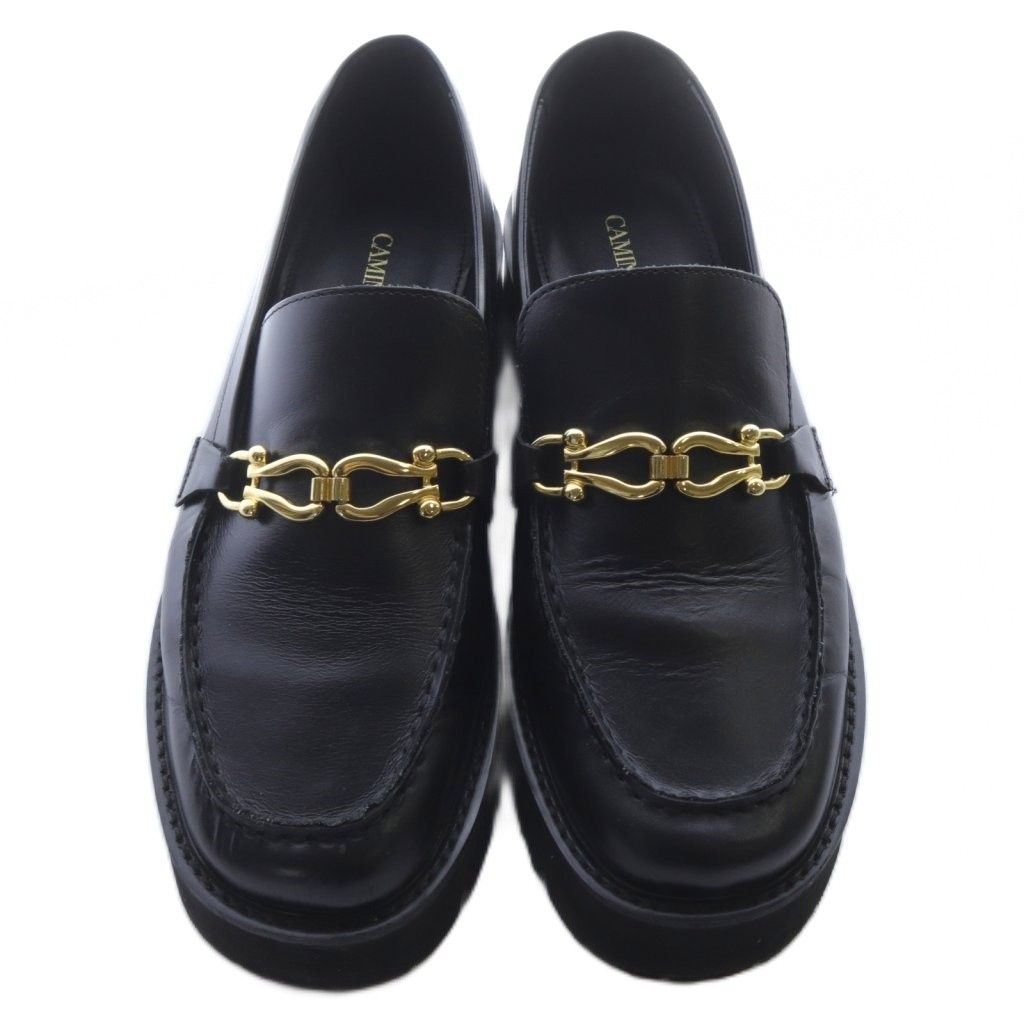 CAMINANDO カミナンド　ブラックレザー ローファー　25 サイズ8 CAMINANDO カミナンド ブラックレザー ローファー 25 サイズ8