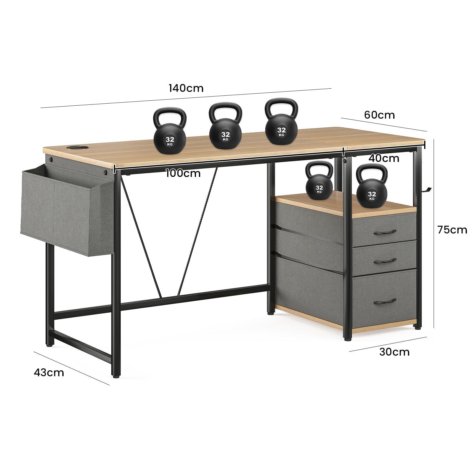 幅140cm×奥行60cm