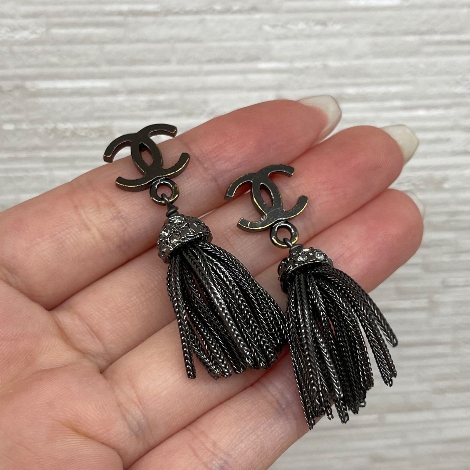 CHANEL フリンジ ピアス 希少美品 【公式通販】