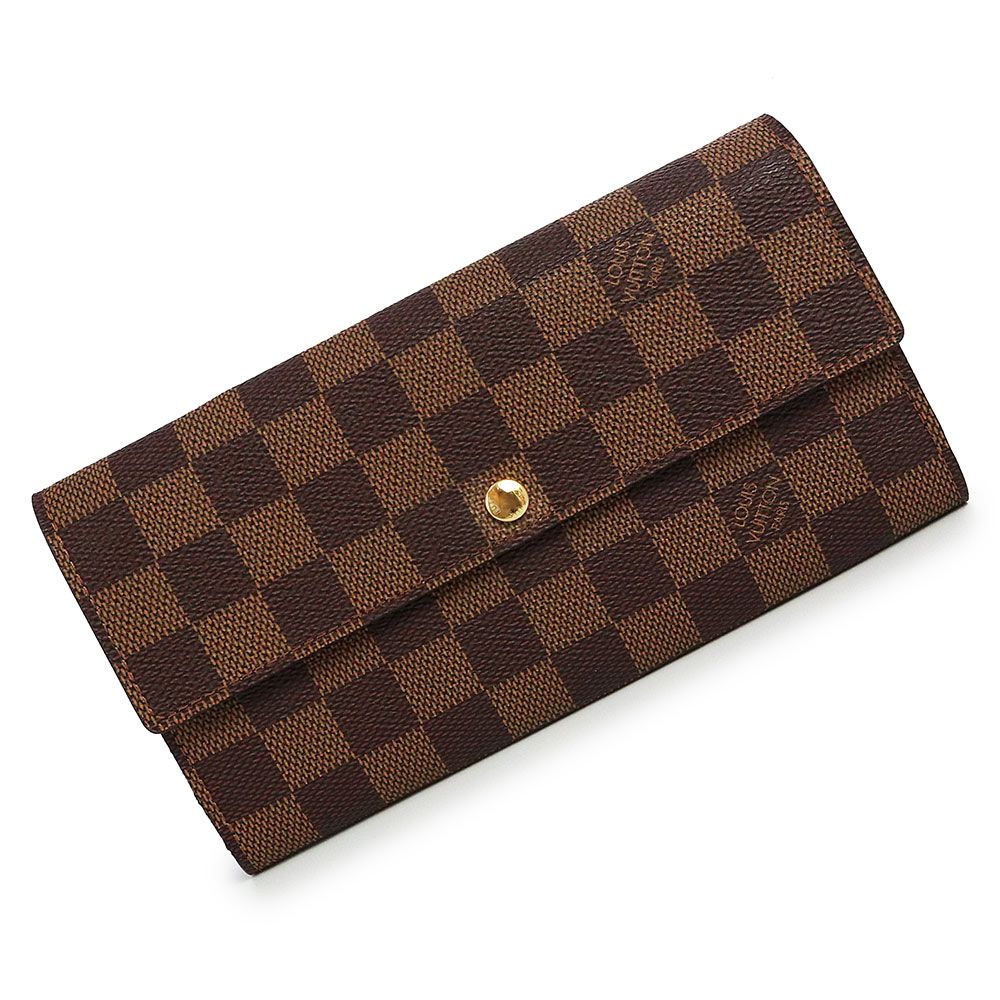 LOUIS VUITTON ダミエ 二つ折り財布 箱付き LOUIS VUITTON ダミエ 二つ折り財布 箱付き ルイヴィトン ダミエ 二