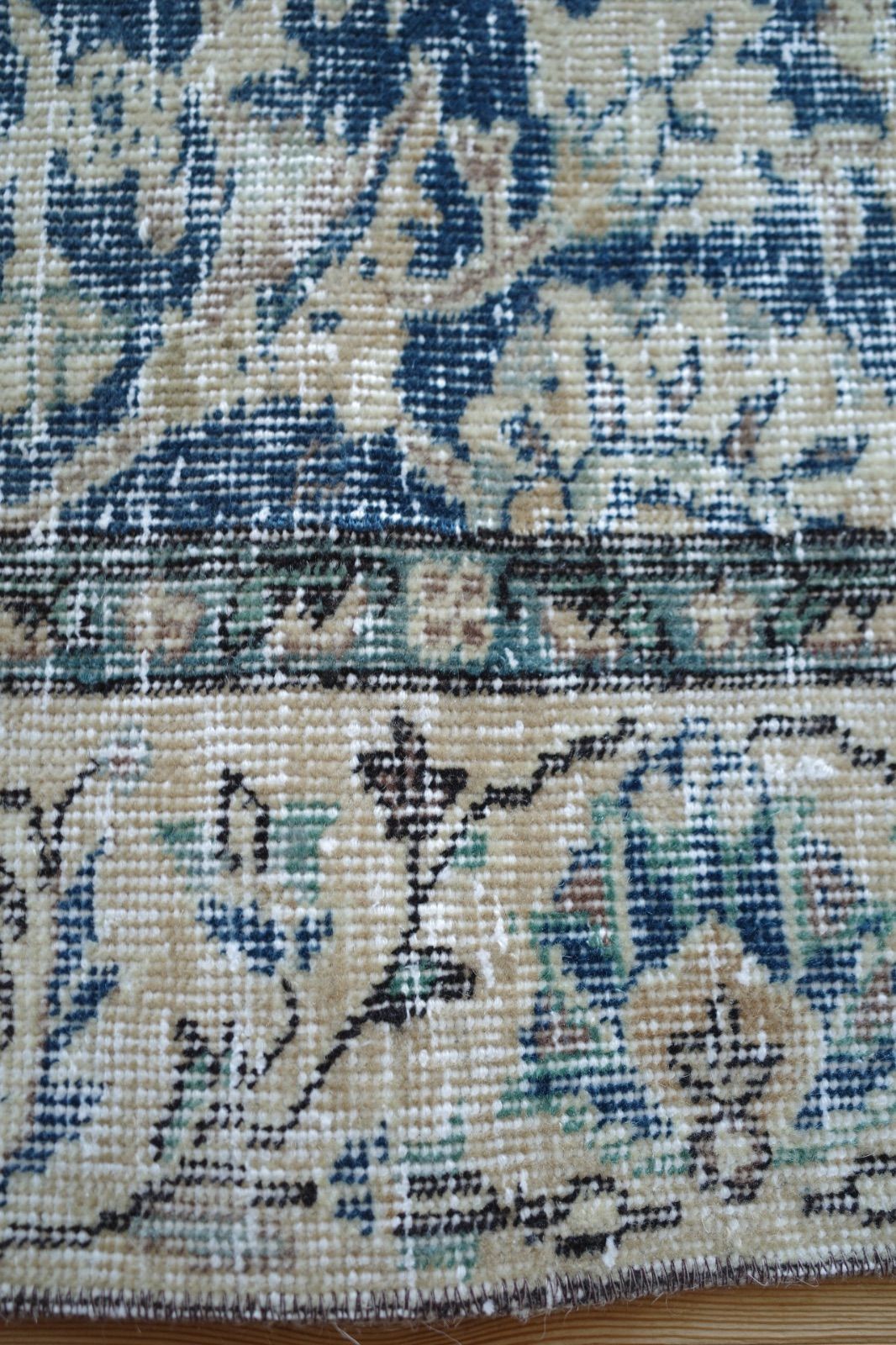 ヴィンテージラグ ブルー