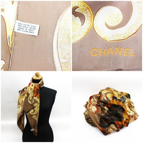 CHANEL シャネル スカーフ ココマーク ひまわり 楽天市場】CHANEL シャネル ストール スカーフ ウール70% シルク