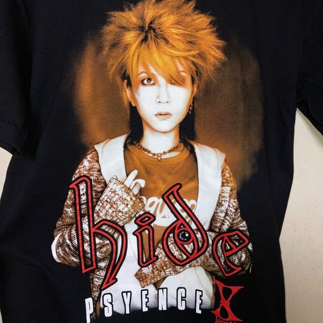 XJAPAN The Roxx hide Tシャツ Mサイズ ROXX X JAPAN HIDE Tシャツ 黒 メンズ Mサイズ ほぼ未使用品 - メルカリ