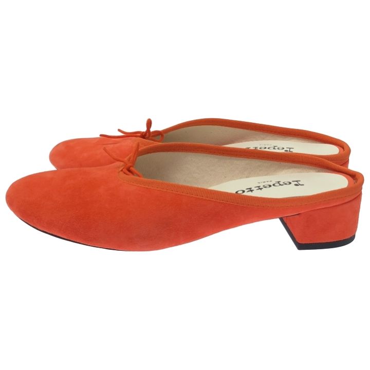 repetto レペット 51243-1-21183 スエードミュール レディース オレンジ 38