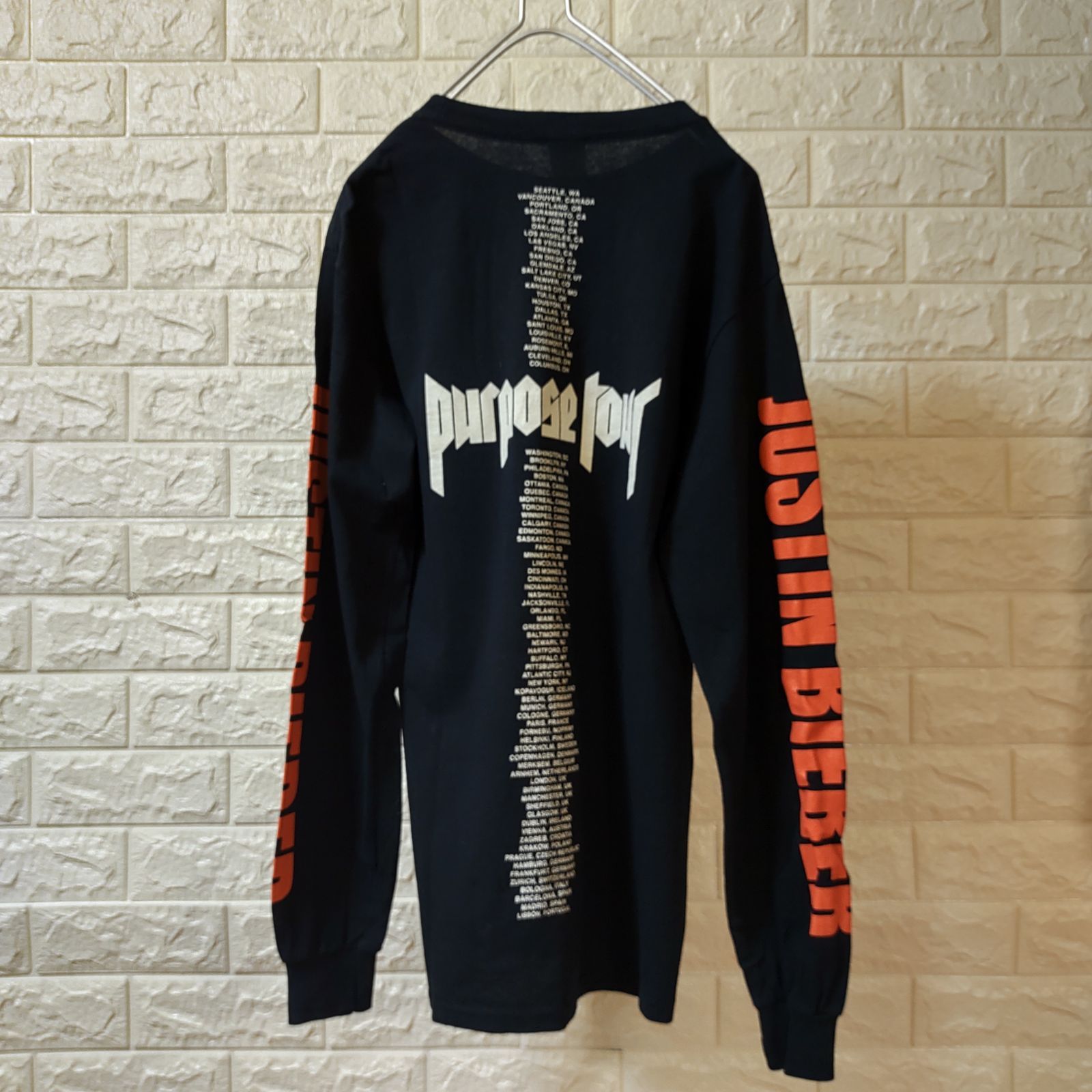 JUSTIN BIEBER ジャスティンビーバー S ロンT ギルダン 古着