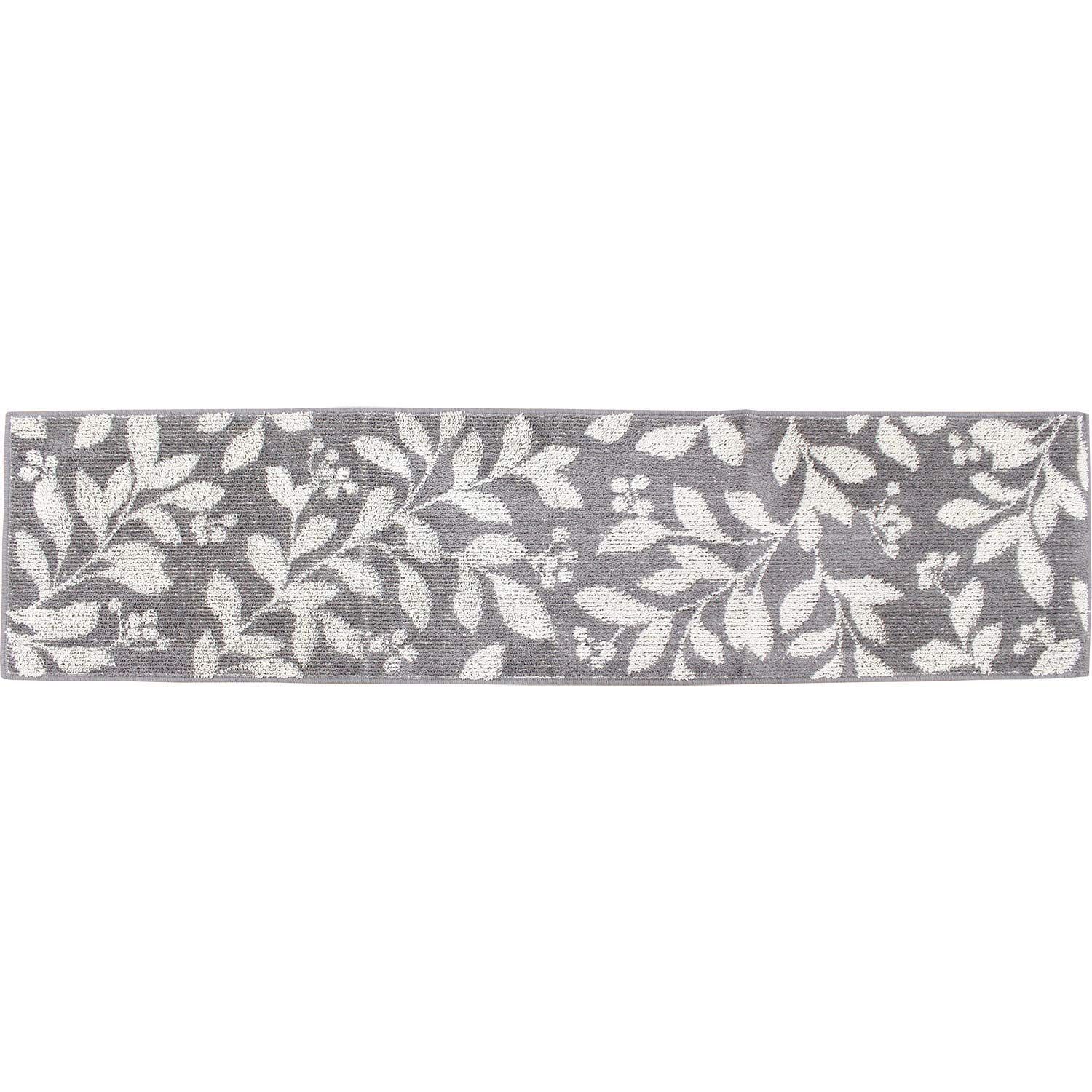 Size 約45cm×180cm_Color グレー オカ OKA キッチンマット グレー 約45cm×180cm コーナー吸着キッチンマット スティルリーフ 吸着 ズレない