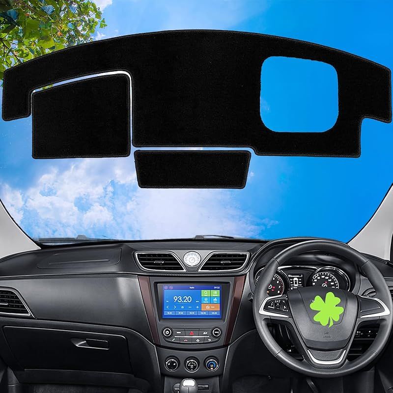 WAIROGA スズキ スペーシア/スペーシアカスタム MK54S MK94S ダッシュボードマット ダッシュマット 日本製 カーフィール加工 （ブラック） (ヘッドアップディスプレイ搭載車) 0