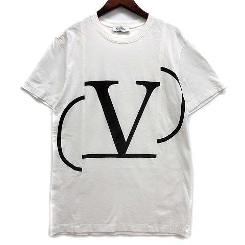 ヴァレンティノ ヴァレンチノ VALENTINO Vロゴ オーバーサイズ Tシャツ 半袖 クルーネック Deconstructed V Logo  Tee ホワイト 白 S RB0MG01G4LD - メルカリ