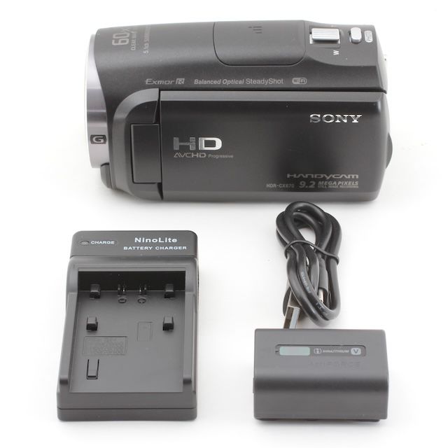 SONY HDビデオカメラ Handycam HDR-CX670 ブラック 光学30倍 HDR-CX670-B