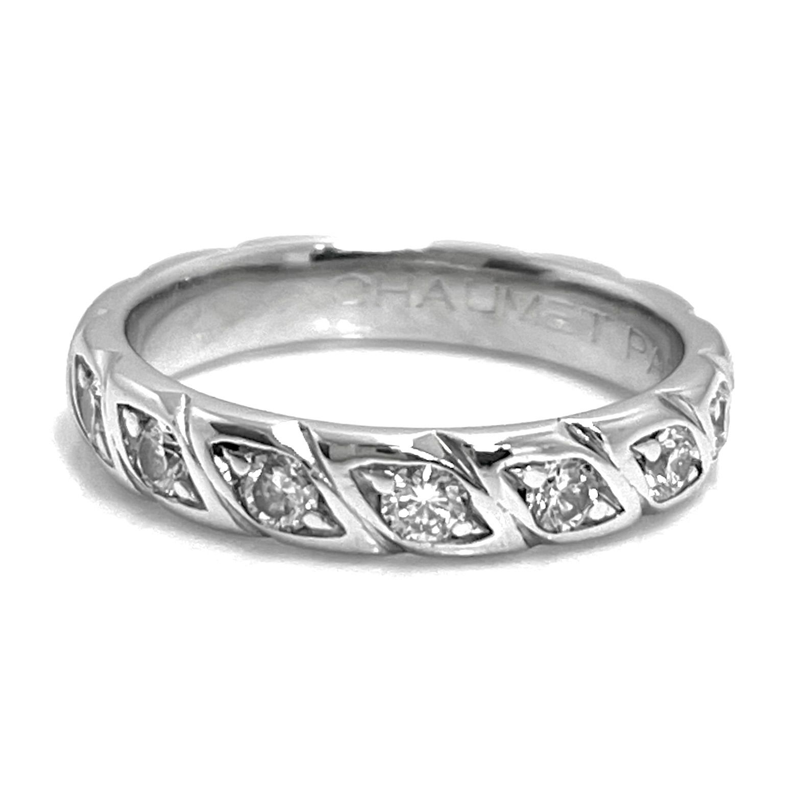 CHAUMET / ショーメ トルサード 7P ダイヤリング Pt950 9号