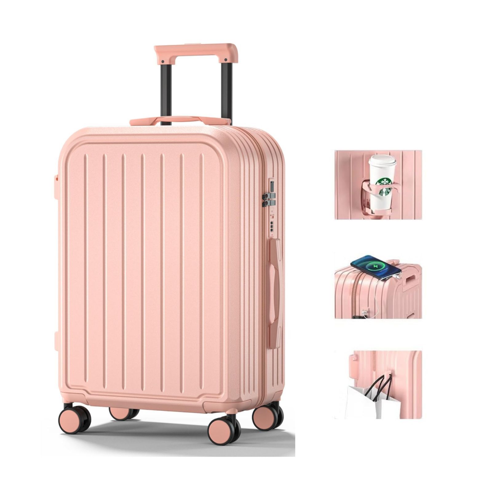 ★ジモティ割あり★  キャリーケース ピンク H71×D27×W45 クリーニング済み YJ086 ☆ジモティ割あり☆ キャリーケース ピンク H71×D27×W45 クリーニング