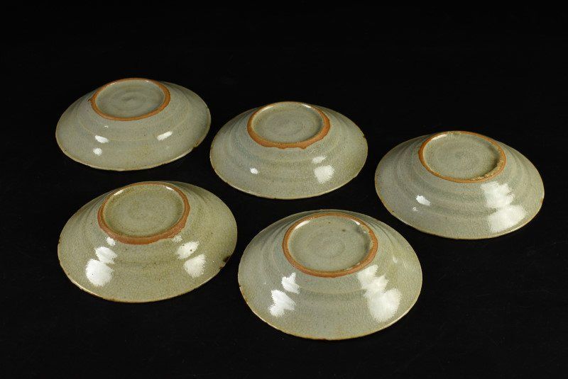 蔵C9546】高取焼 小皿 銘々皿 十八客 壺屋焼 人間国宝 金城次郎