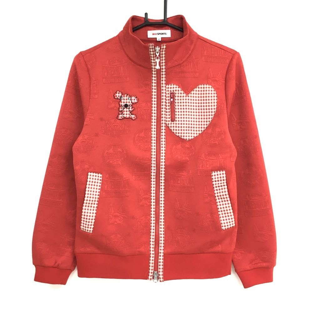 MUスポーツ 新品 未使用 ジャケット ジャンバー 赤 レッド ウエサコ