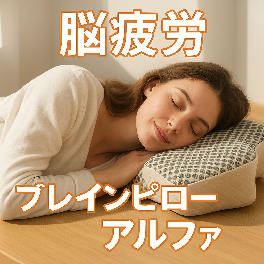 脳疲労 40代超えたら脳疲労 Brain pillow αθ｜特許1721993取得｜超遠赤外線×立体フォルム枕