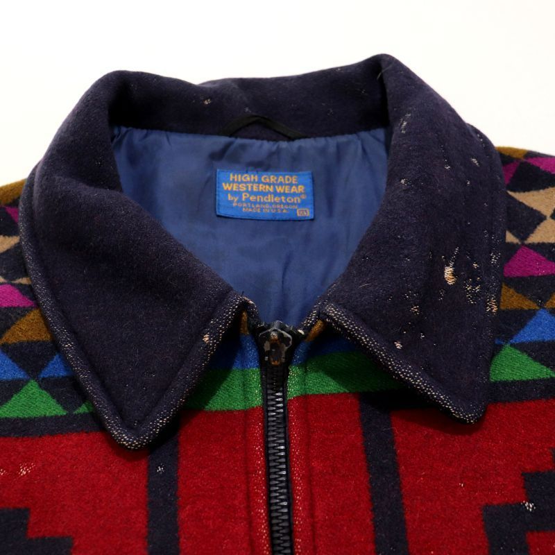 80s USA製 vintage PENDLETON ネイティブ柄 ウール ジャケット