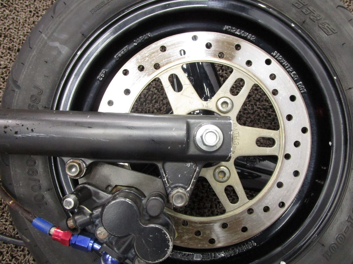 HC07 エイプ100 純正 前後 ホイール ドラム ブレーキパネル セット 