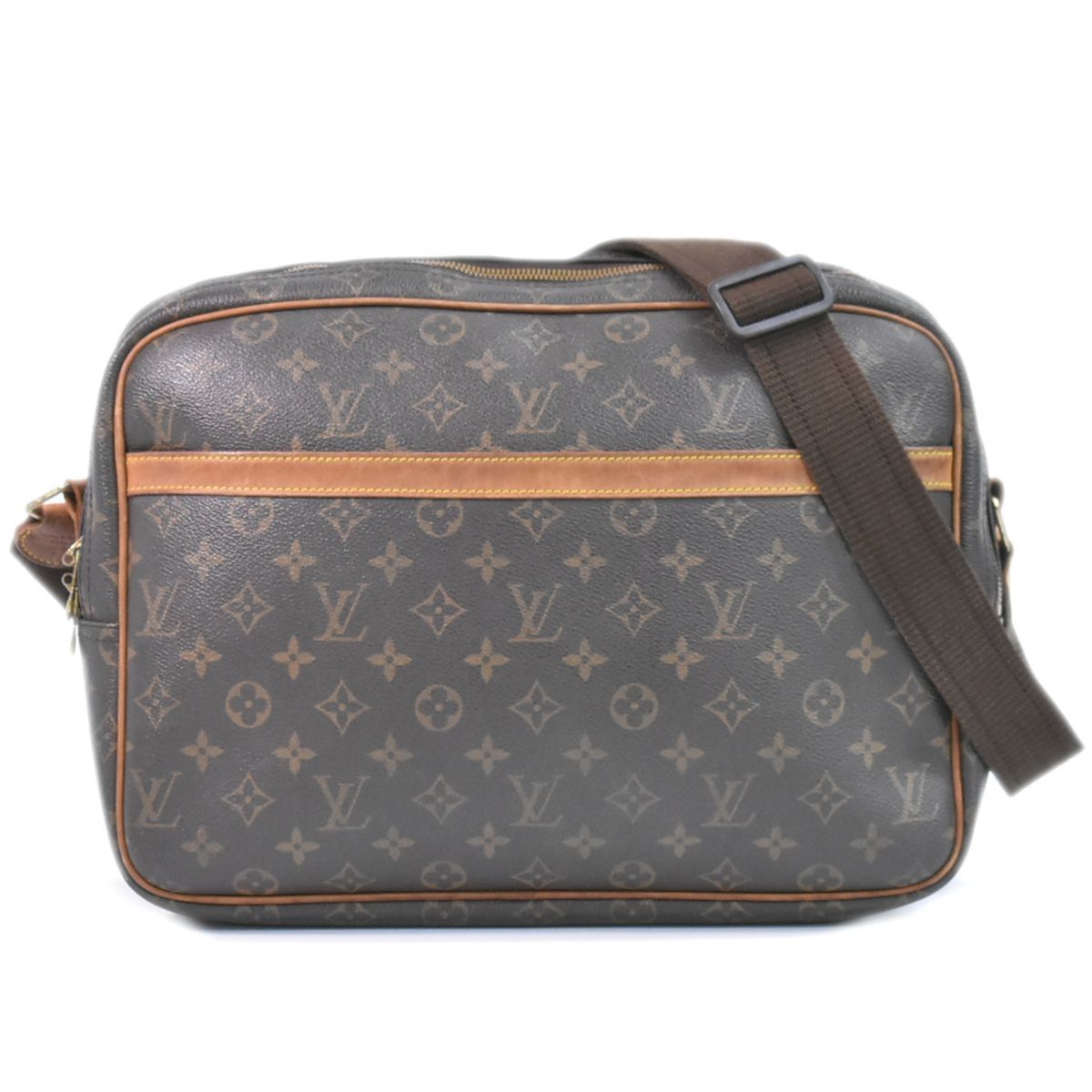 本物 ルイヴィトン LOUIS VUITTON LV リポーター GM モノグラム  