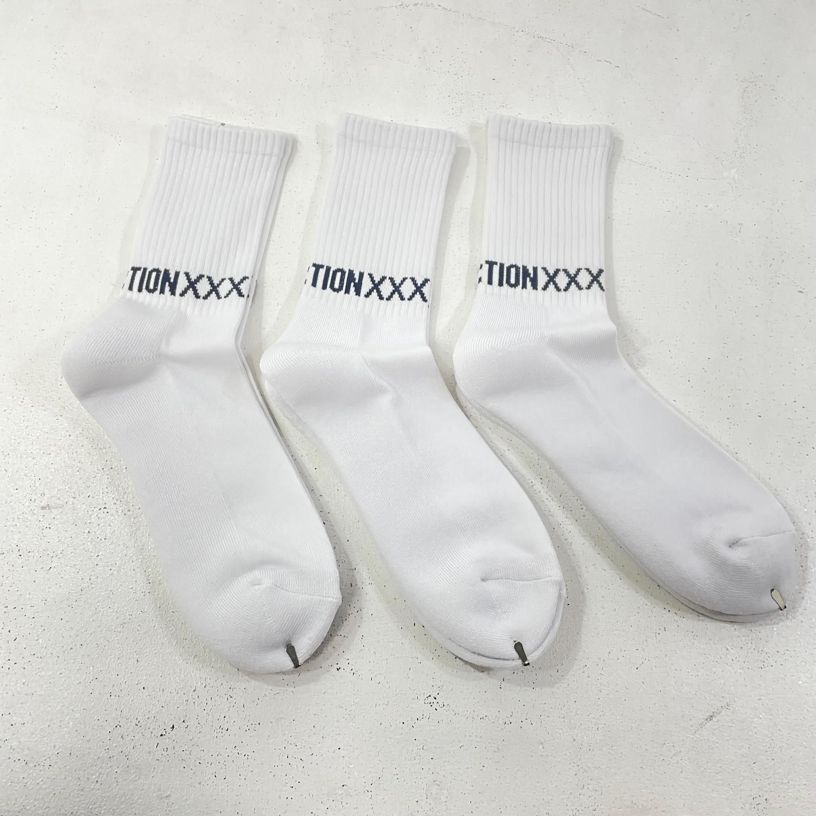 新品 GOD SELECTION XXX SOCKS ロゴ 3足セット ソックス GOD SELECTION XXX(ゴッドセレクショントリプルエックス