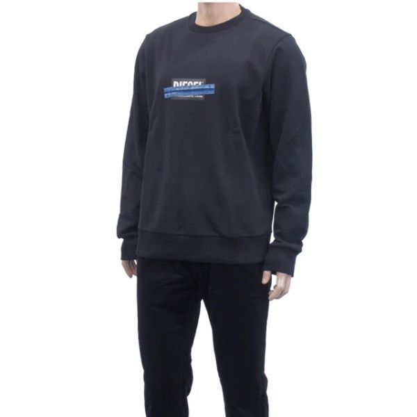ディーゼル DIESEL スウェット　A01047-0KASL_S-GIRK ブラック XL
