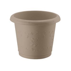 24個セット 丸型 植木鉢 プランター 32型 ブラウン 約直径32cm リッチェル ハナール 〔ガーデニング用品〕