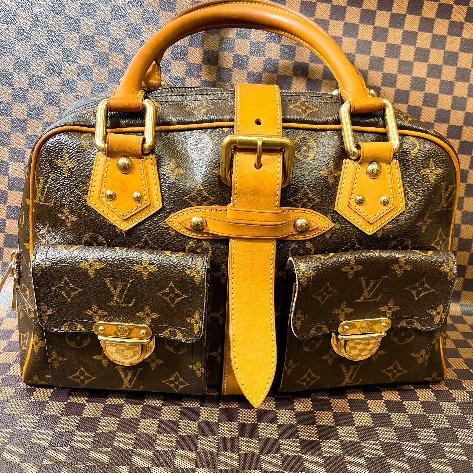 【LOUIS VUITTON】ルイヴィトン　マンハッタンGM　モノグラム