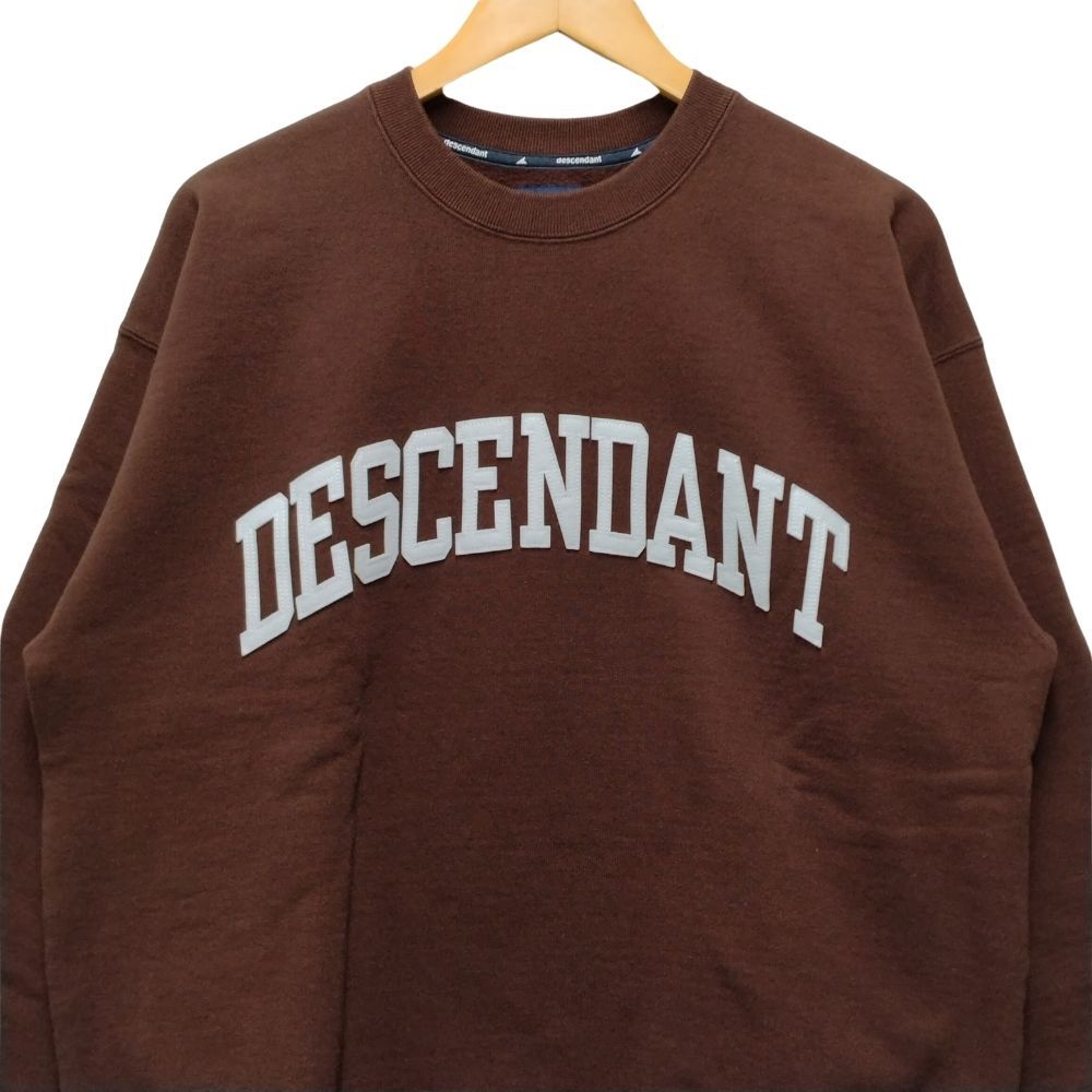 DESCENDANT ディセンダント スウェット トレーナー アーチロゴ DESCENDANT ディセンダント 21AW TEAM CREW NECK SWEATSHIRT
