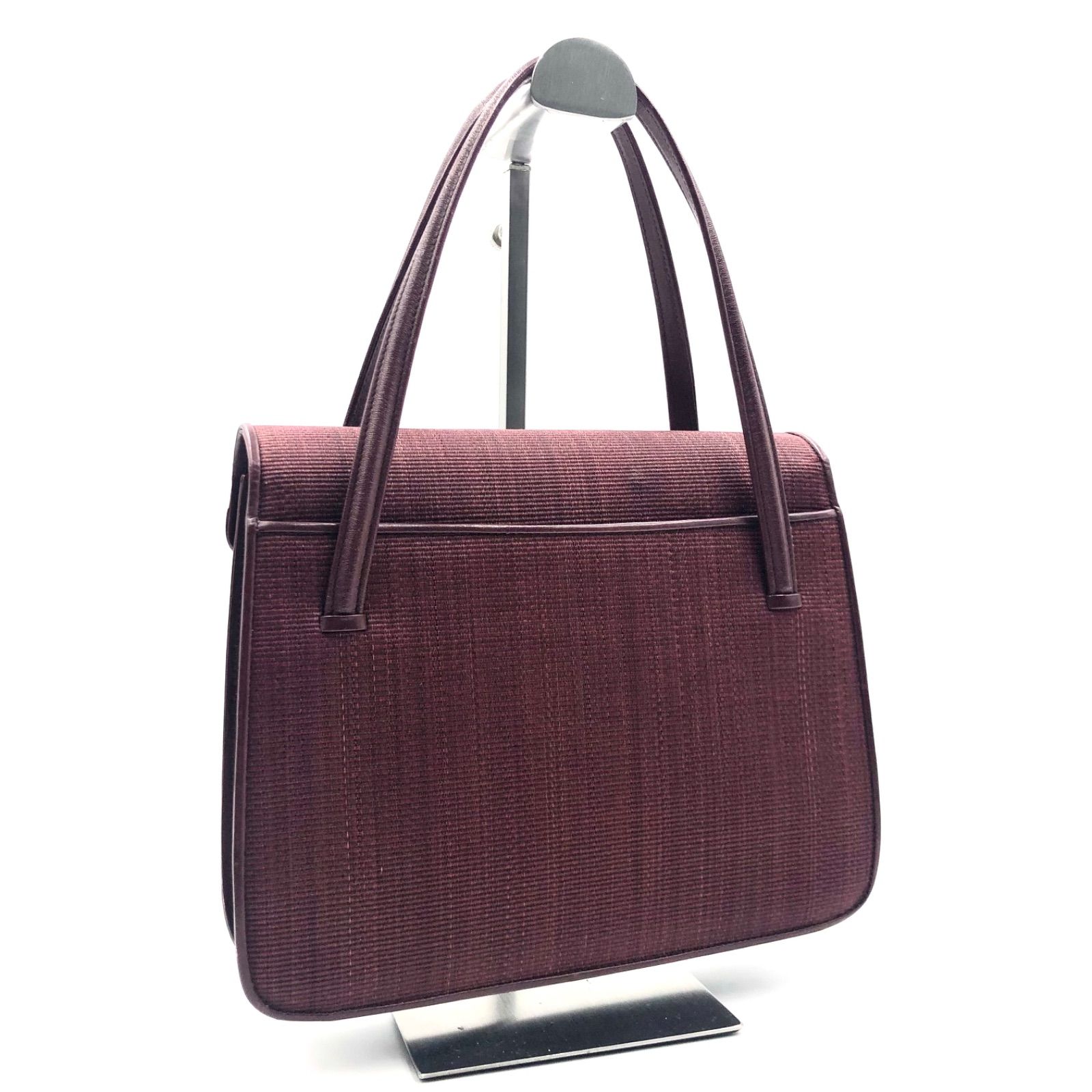 ●超希少●コンテス COMTESSE 西ドイツ製 ホースヘアー ハンドバッグ ワンショルダーバッグ ネイビー ゴールド金具 高級 フォーマル