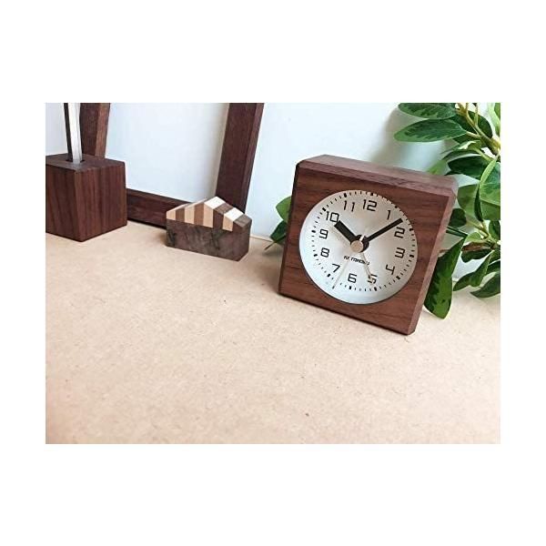 KATOMOKU Alarm Clock 7 ウォールナット km-100WA 目覚まし時計