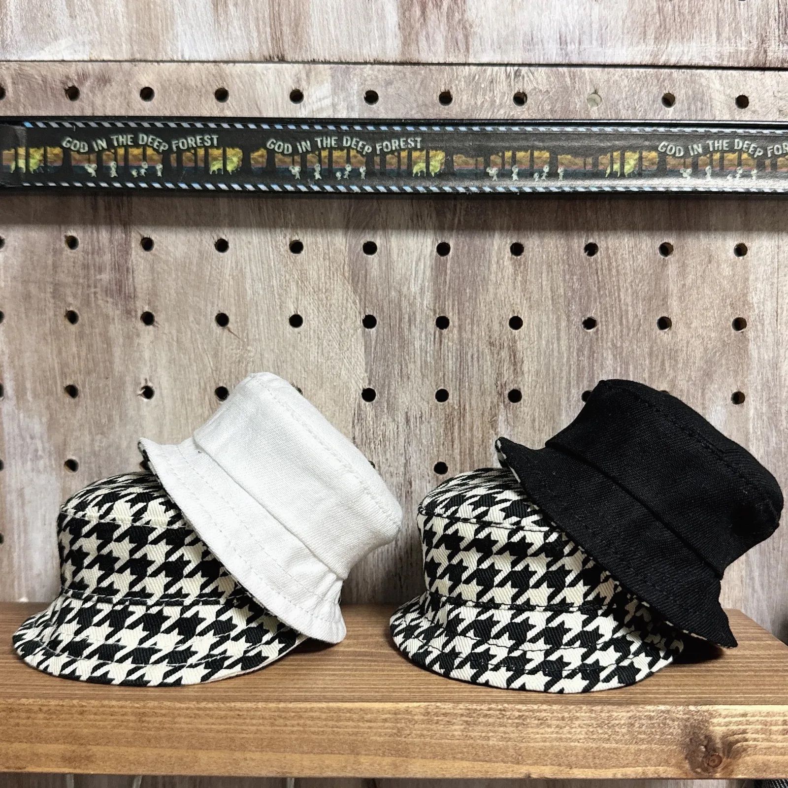 10cm ぬいぐるみ用 リバーシブルバケットハット バケハ 帽子